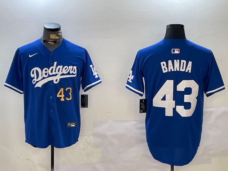 Men Los Angeles Dodgers #43 Banda Blue Game 2024 Nike MLB Jersey style 12112